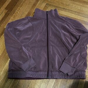 Lululemon Brushed softextreme funnel neck zip up size 14